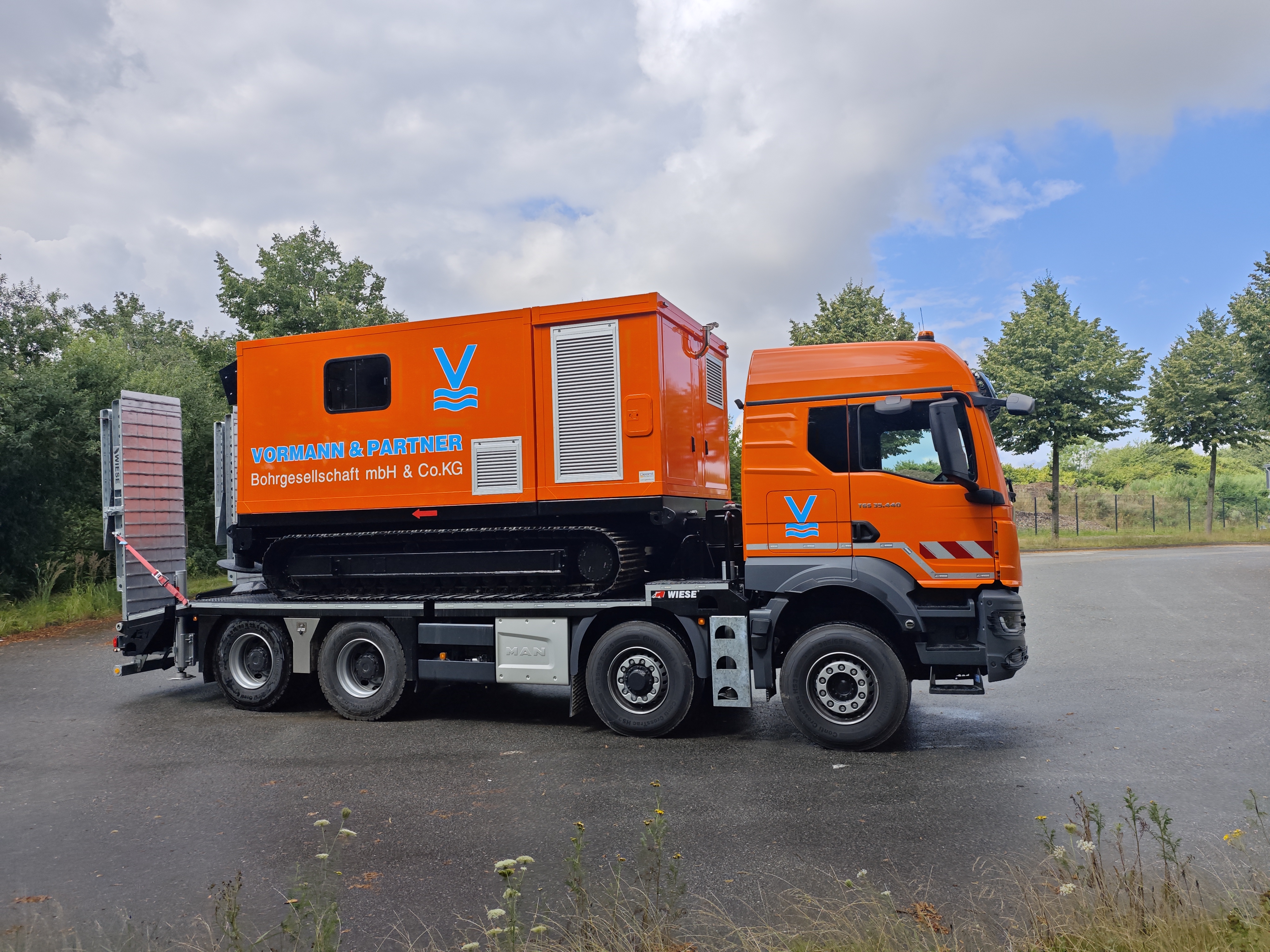 Transport einer Drucksonde